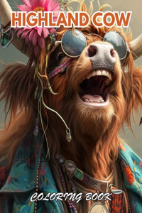 Highland Cow Coloring Book
