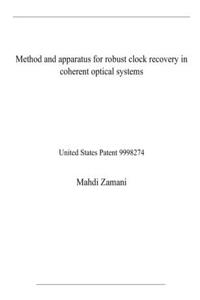 Method and apparatus for robust clock recovery in coherent optical systems