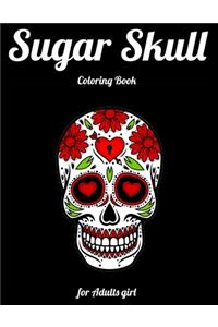 Sugar Skull Coloring Book for Adults girl