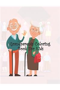 Grandparents Coloring Book For Kids