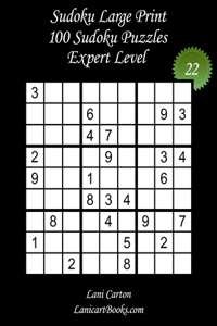 Sudoku Large Print for Adults - Expert Level - N°22