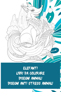Libri da colorare - Disegni Anti stress Animali - Disegni Animali - Elefanti
