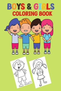 Boys and Girls Coloring Book