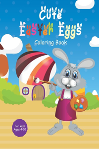 Cute Easter Eggs Coloring Book