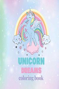 Unicorn dreams coloring book