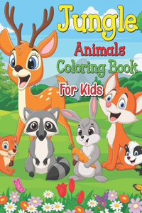 Jungle Animals Coloring Book For Kids