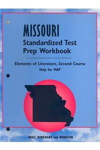 Missouri Standardized Test Prep Workbook: Elements of Literature, Second Course