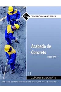 Concrete Finishing Trainee Guide in Spanish, Level 1