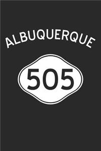 Albuquerque Notebook - New Mexico Gift - Area Code Albuquerque Journey Diary - New Mexico Travel Journal