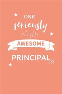 Awesome Principal Notebook Blank Lined Gift Journal