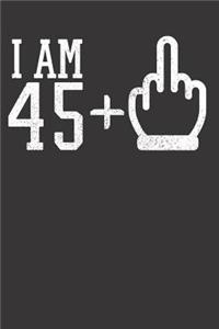 45 Birthday Midelfinger Notebook Journal