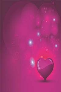 Notebook Luminous Heart pink Edition: A notebook for women with hearts