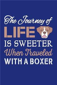 The journey of life is sweeter when traveled with a boxer
