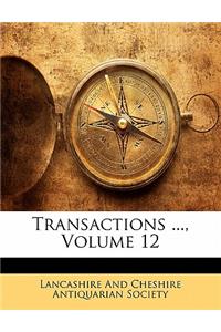 Transactions ..., Volume 12