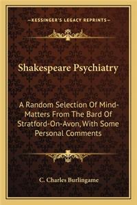 Shakespeare Psychiatry