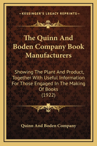 The Quinn and Boden Company Book Manufacturers