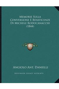 Memorie Sulla Conversione E Beneficenze Di Michele Rodocanacchi (1844)
