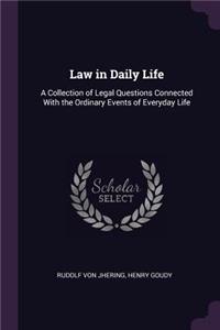 Law in Daily Life