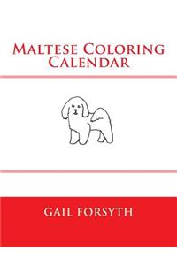 Maltese Coloring Calendar