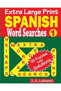 Extra Large Print SPANISH Word Searches