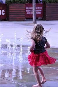 Charming Little Girl Dancing in the Water Journal: 150 Page Lined Notebook/Diary