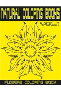 Natural Coloring Flowers Vol. 1