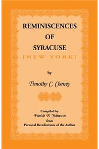 Reminiscences of Syracuse