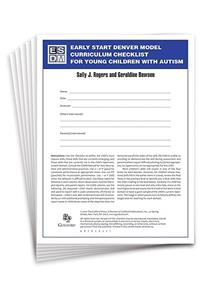 Early Start Denver Model Curriculum Checklist for Young Children with Autism, Set of 15 Checklists, Each a 16-Page Two-Color Booklet