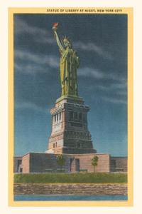 Vintage Journal Statue of Liberty, New York Harbor