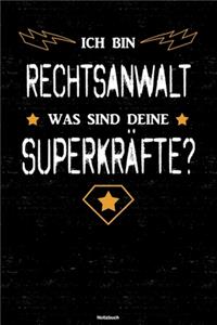 Ich bin Rechtsanwalt was sind deine Superkräfte? Notizbuch