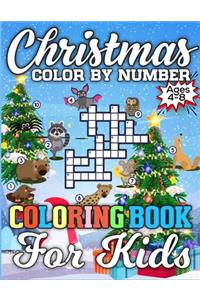Christmas Color By Number Coloring Book for Kids Ages 5-8