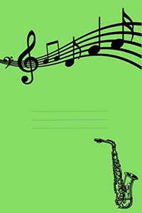 Music Manuscript Paper For Saxophone Musician