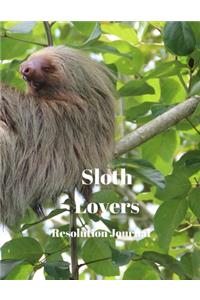 Sloth Lovers Resolution Journal