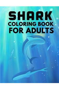 Shark coloring book for adults