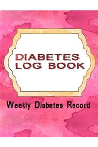 Small Diabetic Log Book
