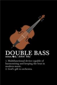 Gitarrist Notizbuch Double Bass Definition