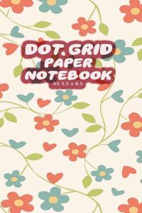 Dot Grid Paper Notebook A5 5.5x8.5