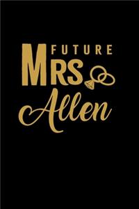 Future Mrs. Allen: Personalized Engagement & Pre Wedding Gift - Mr. & Mrs. Wedding Notebook and Organizer for Bride to Be and Groom To Be Matching Present