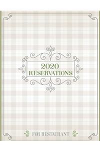 2020 Reservations for Restaurant