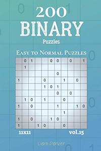 Binary Puzzles - 200 Easy to Normal Puzzles 11x11 vol.15