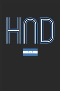 Vintage Honduras Notebook - Honduras Diary - Retro Honduran Flag Journal - Honduras Gifts