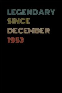 Legendary Since December 1953 - Birthday Gift For 66 Year Old Men and Women Born in December