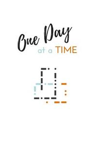 One Day at a Time: Morse Code Journal (Diary, Notebook) Abstract Art Notebook