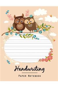 Handwriting Paper Notebook