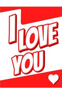 I Love You: Discreet Internet Website Password Journal or Notebook Designed to Organize and Log Online Usernames, Passwords, Emails and More...Great Birthday or Christmas Gift for Girls or Boys, Teens, Women or Men, Book Size 8 1/2