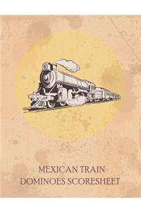 Mexican Train Dominoes Scoresheet