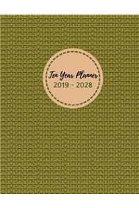 Ten Year Planner 2019 - 2028 Jade