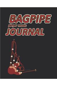 Bagpipe Player Music Journal