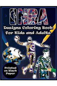 NBA Designs Coloring Book for Kids and Adults