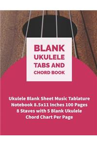 Blank Ukulele Tabs and Chord Book